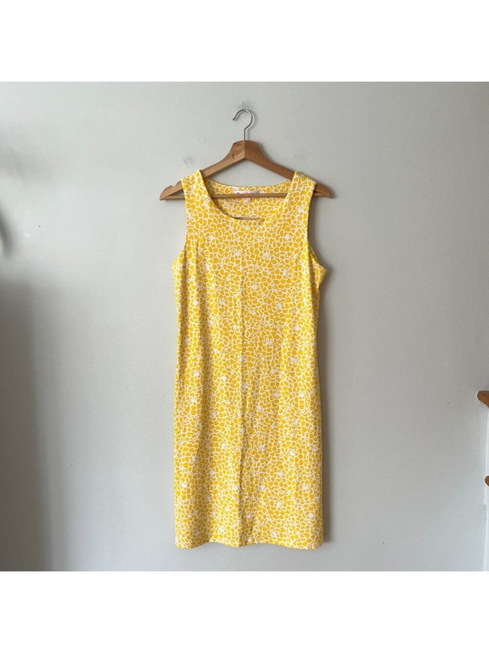 Jude Connally Beth Yellow Floral Sun Dress Women's Size Large
